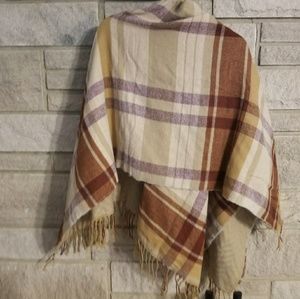 One Size Poncho Wrap Cape Shawl Sweater
